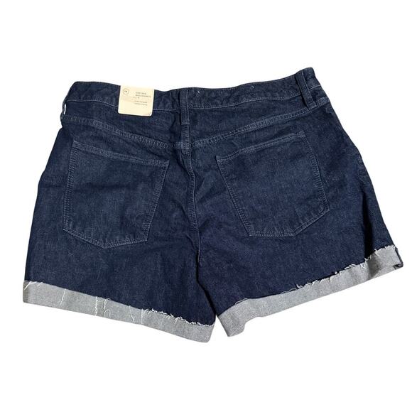 NWT Universal Thread Size 14 32R Dark Wash Jean Stretch Shorts Vintage Midi - Picture 3 of 9